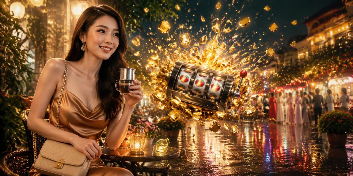 Máy slot phong cách cà phê Đà Lạt với đồ họa đẹp mắt